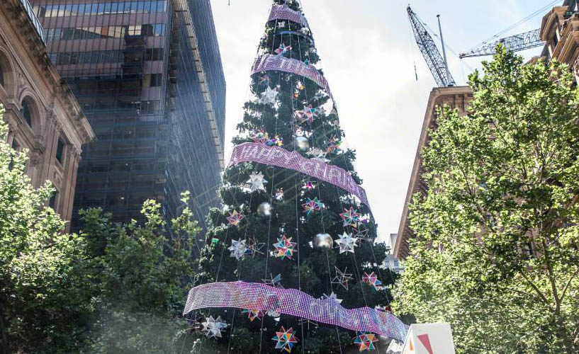  澳大利亚悉尼圣诞树 LED软屏MJ4-P40装饰项目