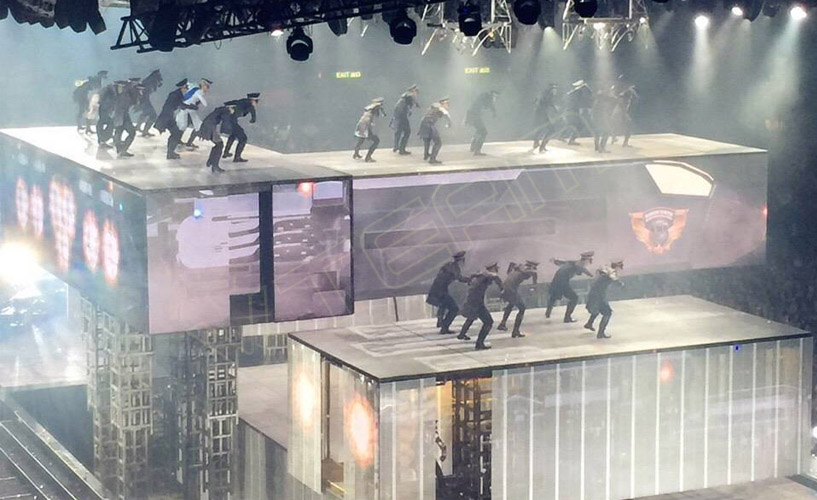 红磡体育馆郭富城演唱会透明LED显示屏G10项目