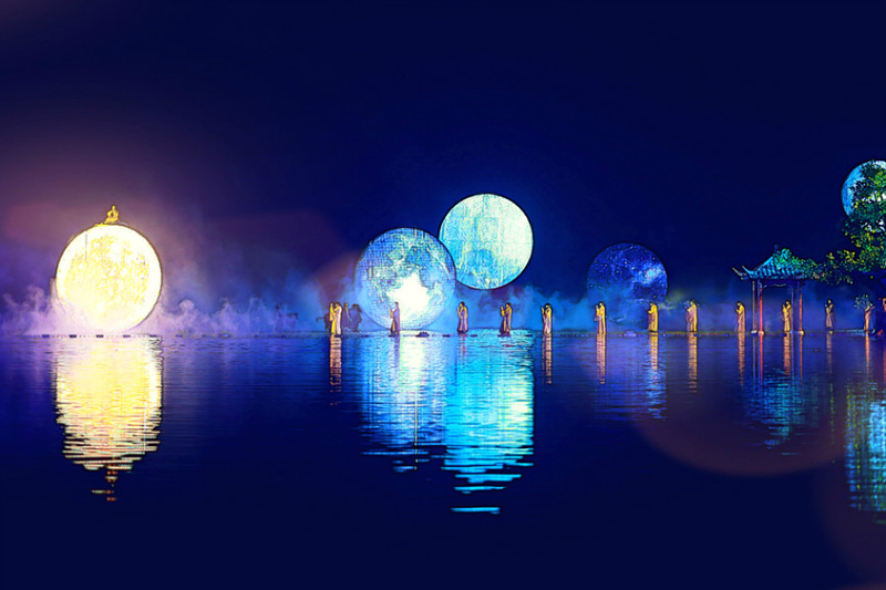 云浮《六祖大典》月亮LED球形显示屏项目