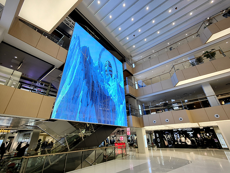 福州东百中心LED透明显示屏项目