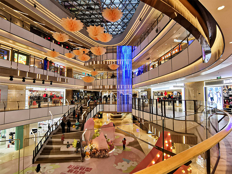 福州阳光天地购物中心LED透明屏项目