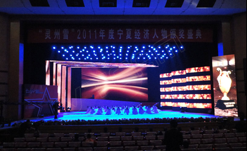 中国宁夏电视台Cn-P10租赁LED显示屏项目