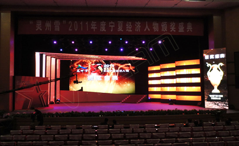 中国宁夏电视台Cn-P10租赁LED显示屏项目