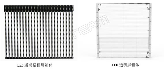 LED透明屏和LED透明格栅屏特点分析及对比