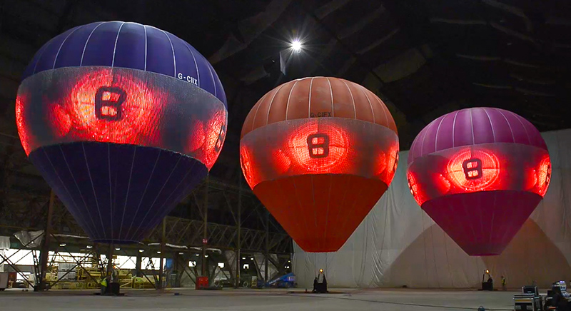 法国极限创意热气球屏项目