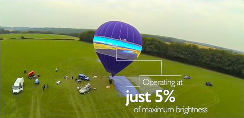 法国极限创意热气球屏项目